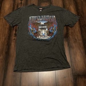 Harley Davidson Men's T-Shirt Large Short Sleeve 100% Cotton O' Fallon Illinois